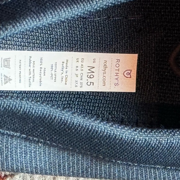 Rothy's The Driving Loafer Slip On Comfortable Navy Blue Size M9.5 NWOB - Picture 10 of 11